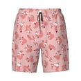 thumbnail image 4 of Lsque Mens Swim Trunks Cute Pink Squirrel Pattern - Bathing Suit Compression Liner - Beach Swim Shorts Swimwear - (S-3XL) - Stretch Quick Dry -Medium, 4 of 9