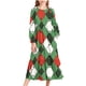 thumbnail image 2 of Vestido infantil de poliéster con cuello redondo, manga larga y bolsillos laterales., 2 of 6