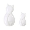thumbnail image 1 of 2 Pieces ABS Animal Shape Hook Punch-free Decorative Self-adhesive Replacement Simple Style Bathroom Key Hanger White, 1 of 9
