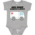 thumbnail image 3 of Inktastic My Dad Saves Lives Ambulance Boys or Girls Baby Bodysuit, 3 of 5