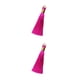 thumbnail image 1 of Jumpingount 8 cm borla bolsa joyería flecos colgante portátil pendiente collar monedero decoración hecha a mano artesanía rosa claro rojo rosa claro rojo 2piezas, 1 of 6