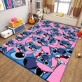 thumbnail image 1 of Disney Stitch print carpet children's play room Rug living room bedroom non-slip carpet Children Adult birthday gift Home Decor120x160cm(47x62 in) Gao Jinjia LED, 1 of 2