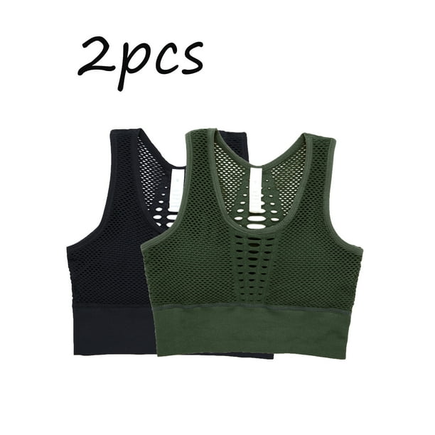 Dodoing Women's Activewear Sports Bras High Impact Seamless Fitness