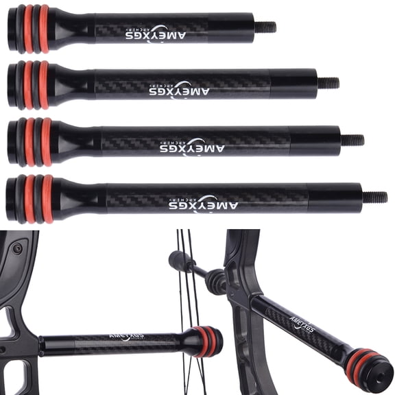 6" 8" 10" 12" Bow Stabilizer Carbon Balance Bar Archery Compound Bow Dampener Silencer