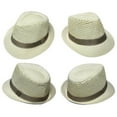 thumbnail image 5 of Unisex Short Brim Fedora - Hats for Men & Women + Panama Hats & Straw Hats, 5 of 6