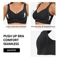 thumbnail image 6 of Daystry Womens Plus Size Wireless Bra Supportive Seamless Bras Full Coverage Push Up Comfortable No Underwire Tshirt Bras, 6 of 9