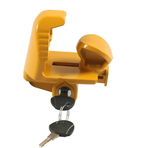 Trailer Hitch Lock with Keys, Fit 1-7/8", 2", And 2-5/16" Couplers Yellow