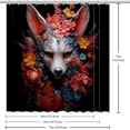 thumbnail image 6 of Shivering Waterproof Printed Shower Curtain Set with Hooks - Decorative Bathroom Decoration, 6 of 6