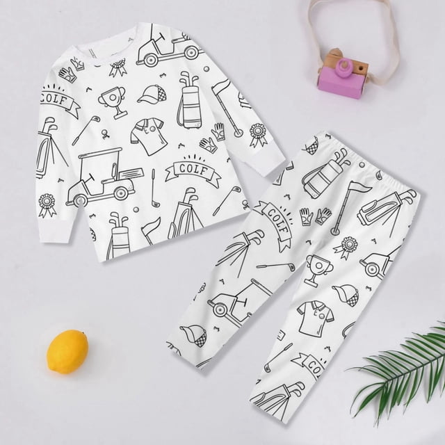 DIY Hand Painted Coloring Pajama Set Interactive Homewear For Kids Play And Comfortable Nightwear