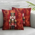 thumbnail image 3 of Shiartex Nutcracker Throw Pillow Cushion Covers Winter Holiday Home Decor 1 PC - Christmas Sofa Couch Bedroom Car Chair Pillow Case 18x18in, 3 of 5