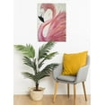 thumbnail image 3 of Flamingo Canvas Wall Art Pink Bird Framed Oil Painting Stretched and Framed Artsy Romantic Wall Paintings Girlfriend gift for Living Room Bedroom Bathroom Office Wall Decor 12x16 inches, 3 of 6