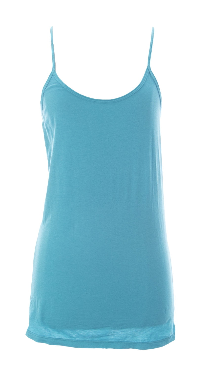 VELVET by Graham & Spencer Women's Spaghetti Strap Tank Top Turquoise