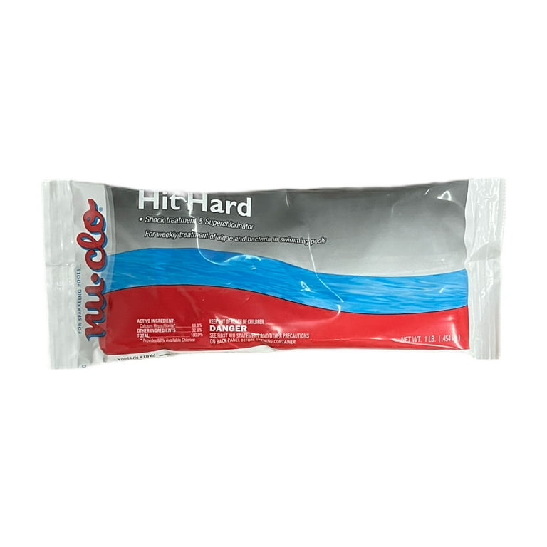 V.A「Shock Treatment」HARD ROCK Nu-Clo Hit Hard Shock Treatment (1 lb.) - Drop Pool Powder, Algae