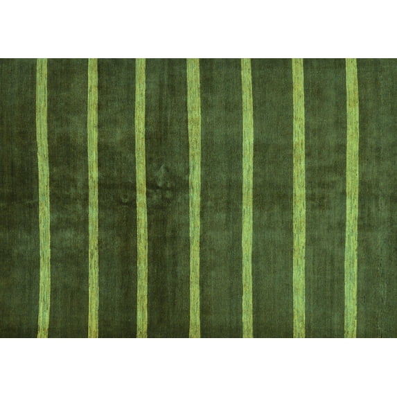 Ahgly Company Indoor Rectangle Oriental Turquoise Blue Modern Area Rugs, 6' x 9'