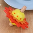 thumbnail image 3 of Juegue los juguetes de madera del niño que giran la madera giratoria educativa/amarillo anaranjado, 3 of 7