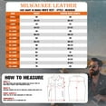 thumbnail image 3 of Milwaukee Leather MLM3520 Men's Black Leather Vest - Classic V-Neck Straight Bottom Side Lace Motorcycle Rider Vest 8X-Large, 3 of 8