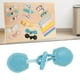 thumbnail image 5 of Juguetes Montessori, Botón de Abrigo, Tablero de Actividades de Habilidades Básicas para Niños, Niños, Niñas, Niños Pequeños, Regalo de Cumpleaños , hebilla de hebilla de cuerno azul, 5 of 7