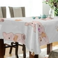 thumbnail image 3 of Sunflower Flowers Rectangle Tablecloth, Dust Proof Anti Wrinkle Wipeable Table Cloth Tabletop foration of Dinner Kitchen Wedding Holiday Party 54"x54" Decor Gift, 3 of 7