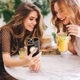 thumbnail image 5 of for iPhone 13 Pro Case with Camera Lens Protector, Logo View for Women Girls, Soft Slim Phone Cases for iPhone 13 Pro Clear Ultra-Thin Back Cover (Black), 5 of 10