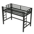 thumbnail image 4 of Aukfa Heavy Duty Twin XL Metal Loft Bed for Kids, Teens and Adults, Space-Saving, Black, 4 of 8