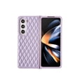 thumbnail image 2 of Allytechgroup Anti-Scratch Faux Leather Hard Shell Back Cover Cell Phone Case with Protective Case Cover for Samsung Galaxy Z Fold 7, Purple, 2 of 6