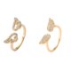 thumbnail image 3 of Anillo Ajustable abierto Qarigey 18K chapado en oro para Boda y Compromiso, 3 of 6