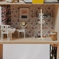thumbnail image 3 of 1 Juego de Mini colgador de suelo, colgador de ropa de muñeca, Mini colgador de ropa Retro para casa, Mini decoración de casa, 3 of 6