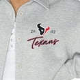 thumbnail image 3 of Women's Gameday Couture Ash Houston Texans Full-Button Long Sleeve Overshirt, 3 of 3