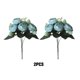 thumbnail image 3 of Flores artificiales Naiovety de 2 piezas ecológicas decoración azul, 3 of 6