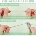 thumbnail image 4 of 4Pcs Butterfly & Dragonfly Alloy Ceiling Fan Pull Chain Extenders Retro Rainbow Ceiling Fan Extension with Steel Ball Chain for Ceiling Light Fans Lamps DIY, 4 of 7