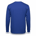 thumbnail image 2 of Men’s Derby Heavyweight Long Sleeve T-Shirt – 100% Cotton Loose Fit Vintage White Workwear Crew Neck Tee, 2 of 3