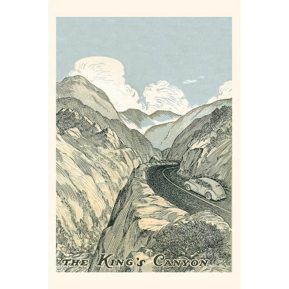 Pocket Sized - Found Image Press Journals: Vintage Journal King's Canyon Poster (Paperback)