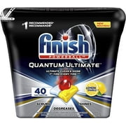 Finish Dishwasher Detergent, Quantum Ultimate, Lemon, 40 Tablets