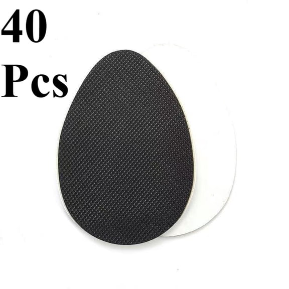40Pcs Non-Slip Shoe Pads, Shoe Sole Protectors for Bottom of Shoe, Black