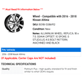 thumbnail image 2 of Wheel - Compatible with 2016 - 2018 Nissan Altima 2017, 2 of 2