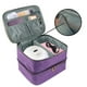 thumbnail image 5 of 1 estuche de cosméticos portátil morado, herramientas para uñas, kit de almacenamiento de esmalte de uñas (esmalte de uñas no incluido), 5 of 5
