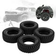 thumbnail image 4 of RC Wheels, RC Front And Rear Tires 4pcs Black Long Service Life  For MN86 1/12 RC Crawlers Upgrade Parts, 4 of 8