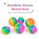thumbnail image 2 of Rainbow Stress Relief Toy Bola adhesiva Anti estrés Bolas sensoriales blandas Bolas elásti Abanopi Bola de alivio del estrés, 2 of 5