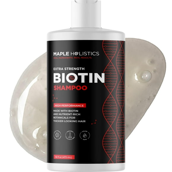 Ultra Biotin Shampoo for Thinning Hair - Extra Strength Volumizing Shampoo for Men and Women with B Vitamins and Rosemary Essential Oil - Sulfate Free Shampoo Biotin For