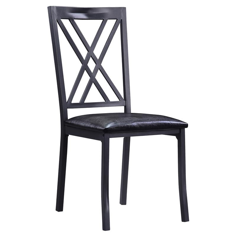 Lexicon Waite Dining Chair, Set of 4, Black - Walmart.com ...