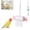 Pink, variant on Parrot Rolling Paper Play Toy, Bird Shredding Toys, Parrot Rolling Paper Play Toy with Hanging Chain, Interactive Chewing Accessory, Easy Suspension