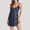 czb# Navy52, variant on Women'S Nightdress Stain Skill V-Neck Sleeveless Spaghetti Strap Dressing Gown Solid Color Short Sleepwear Night Dress Short Negligees Chemise,Khaki,XL