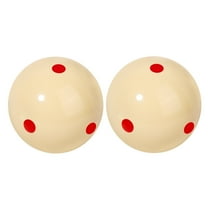 GSE Games & Sports Expert 2-Piece Practice Training Billiard Pool Ball. PRO Cup Standard Billiard Cue Ball with 6 Dots. Great for Game Rooms, Bars - Red/Red