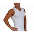 thumbnail image 4 of Insta Slim Mens 3-Pack Compression V-Neck Tank, Athletic Slimming Top VS00N3, 4 of 17