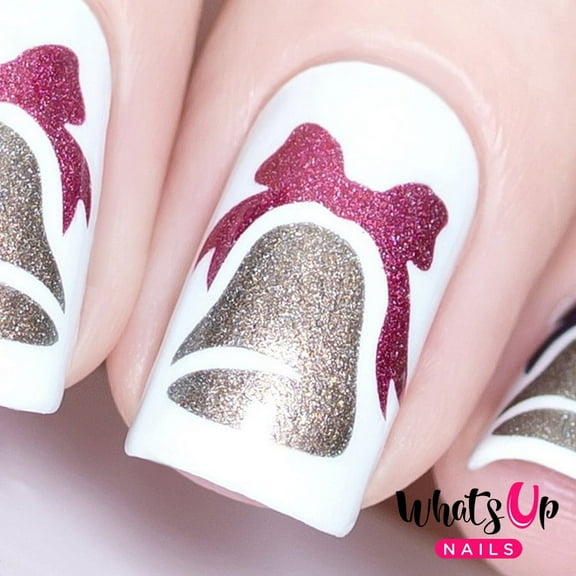 Whats Up Nails - Bell Vinyl Stencils Nail Art Design