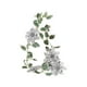 thumbnail image 2 of Adornos navideños de ratán de plástico de 1,8 metros con flores, planta verde de ratán con borde blanco, decoración navideña hecha a mano de ratán, decoración de Halloween de ratán, decoración de otoñ, 2 of 6