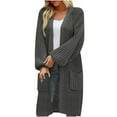 thumbnail image 2 of NSLGXD Oversized Sweaters for Women Long Cardigan Sweaters Fall Open Front Loose Warm Knit Sweaters Long Sleeve Cozy Sweaters with Pockets Plus Size, 2 of 6