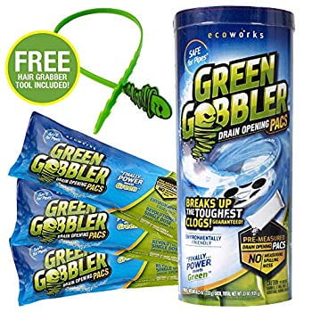 Green Gobbler DRAIN OPENER PACS | Hair Clog Remover | Toilet Clog Remover | Sinks & Tub Drain