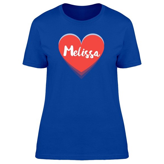 Melissa On Red Heart Tee Women's -Image by Shutterstock