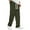 Green, variant on New Tactical Work Pants Men Drawstring Cotton Track Pant Straight Loose Button Pockets Cargo Pants Fashion Design Jogging Sweatpants Casual Cargo Trousers Work Pants